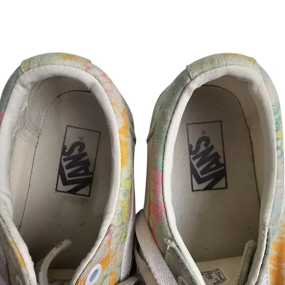 Vans Womens Ward 'Psychedelic Tie Dye' VN0A3IUN54H Canvas Sneaker Shoes Size 8.5 - Picture 8 of 10